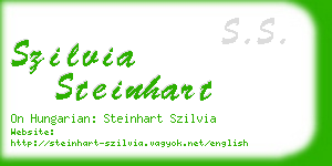 szilvia steinhart business card